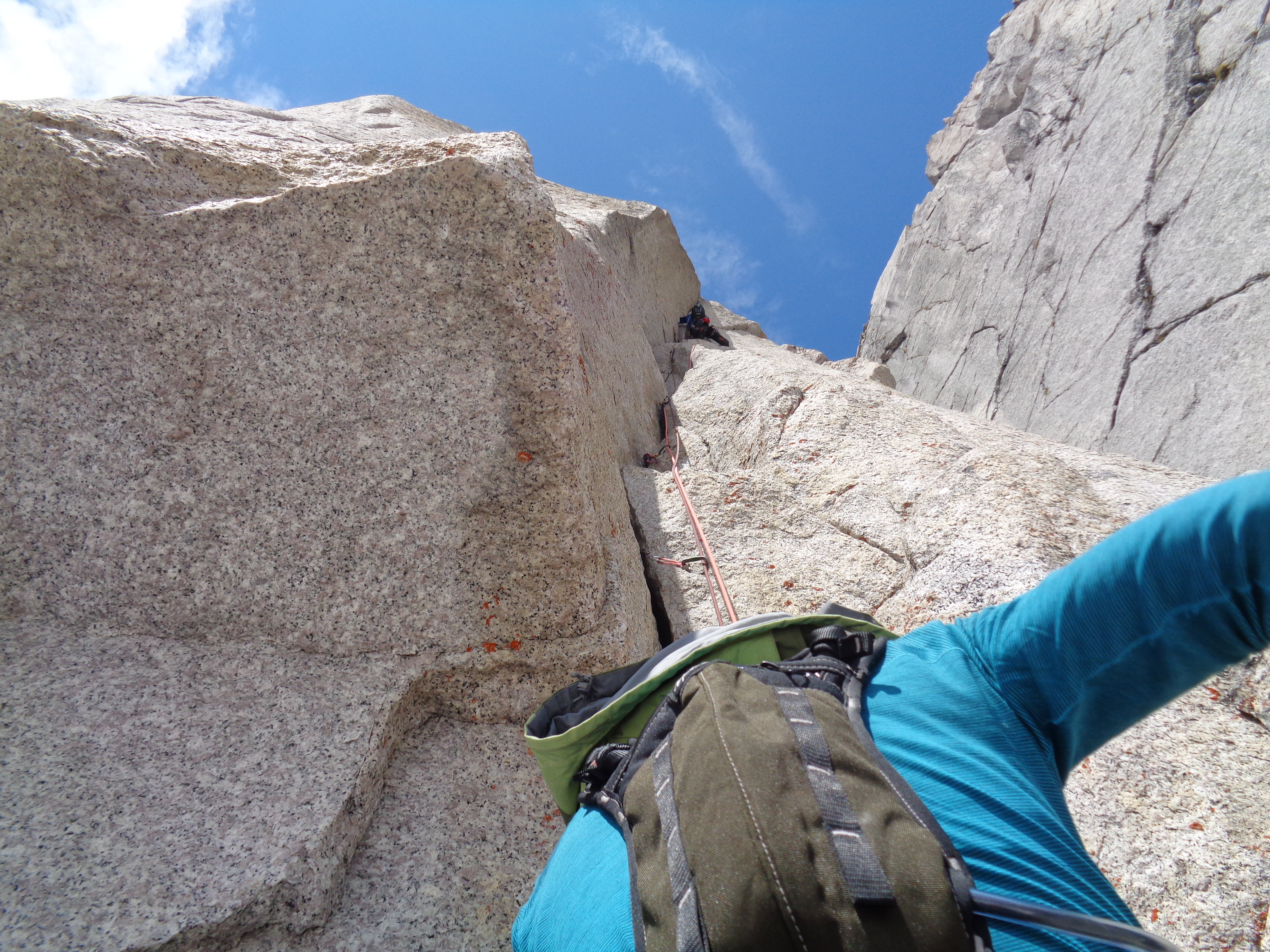 Looking up at an unknown pitch
