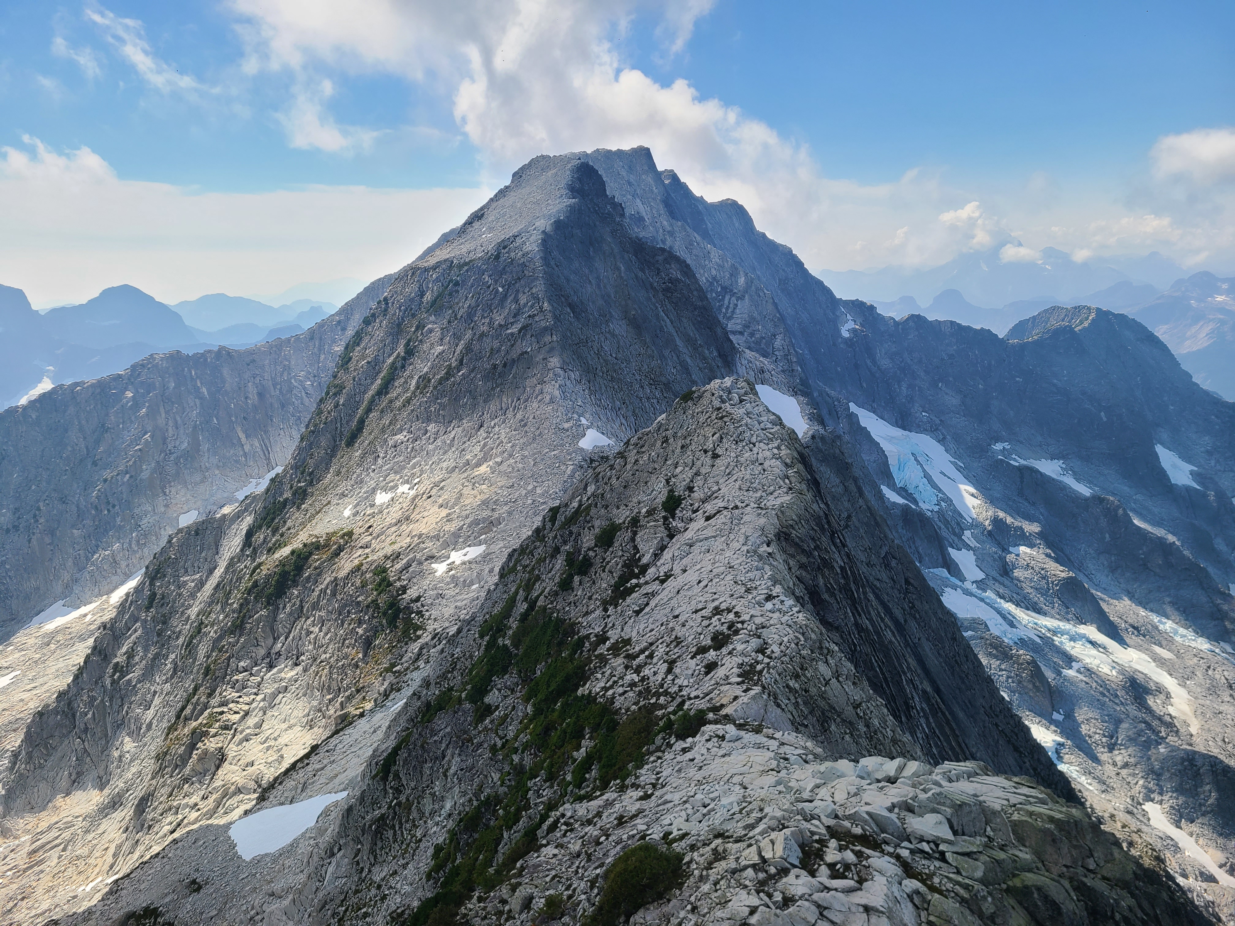 After summiting Viennese, looking over to Recourse (foreground) and Clarke (background)